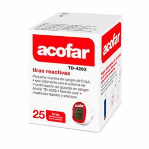TIRAS REACTIVAS GLUCEMIA ACOFAR 25 TIRAS