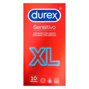 PRESERVATIVO DUREX SENSITIVO XL 10 U AHT ***
